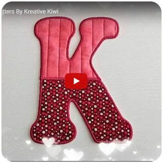 How to make Large Applique Letter