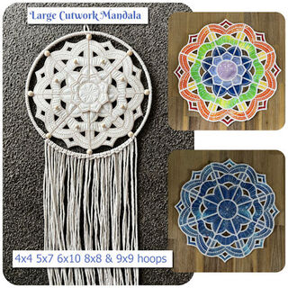 How to make In the hoop Cutwork Mandala Placemat