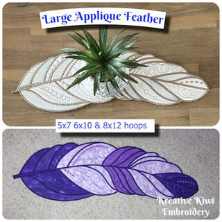How to make Large Applique Feather