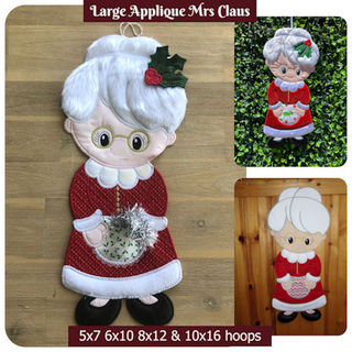 How to make Large Applique Mrs Claus