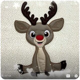 How to make Large Applique Rudolph