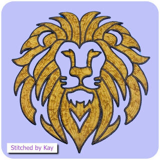 How to make Large Applique Silhouette Lion