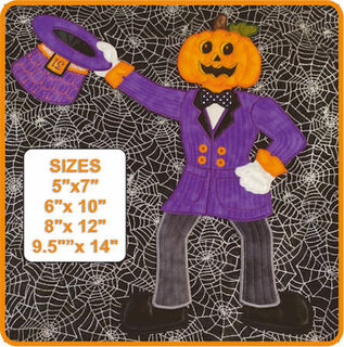 How to make Large Applique mr Pumpkin Head