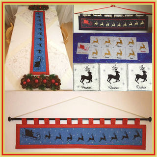 How to make Santas Night Out Table Runner