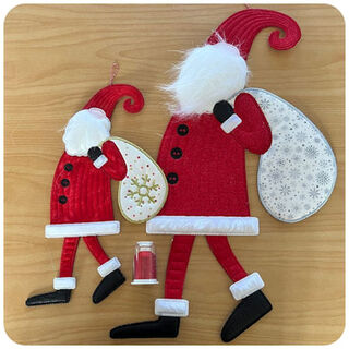 How to make Large Applique Whimsical Santa