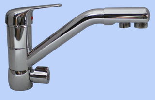 Kitchen Sink Twin Faucet
