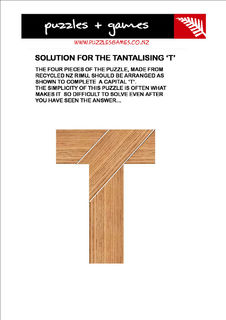 Tantilising T Puzzle