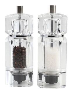 T&G Cubic salt and pepper mill set