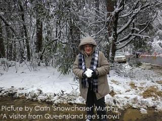 A visitor from Queensland in the snow