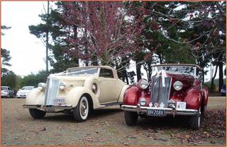 Jul/Aug 2010 Two Fine Packard 120 Convertible Coupes at Wedding