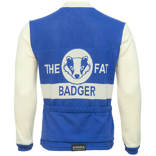 Fat Badger merino wool cycling jersey - back