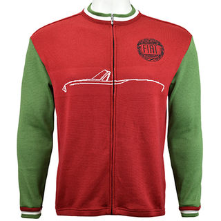 Fiat Merino wool cycling jacket - front