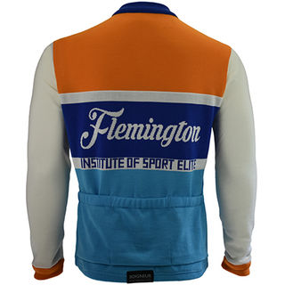 Flemington merino wool cycling jersey - Back