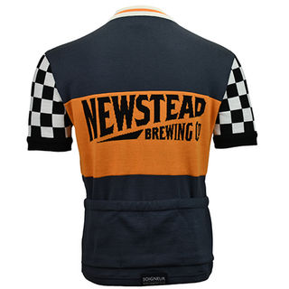 Newstead Brewery merino wool cycling jersey - Back