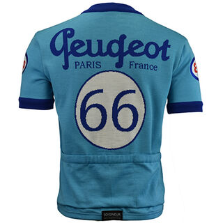 Peugeot wool cycling jersey - back
