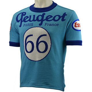 Peugeot wool cycling jersey - front