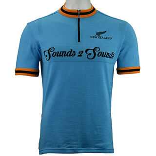 Sounds to Sounds wool cycling jersey - front