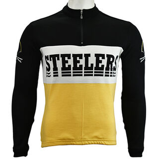 Pittsburgh Steelers wool cycling jersey - front
