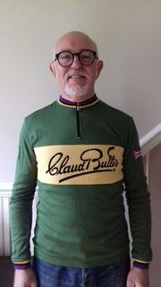 Claud Butler merino wool cycling jersey - front