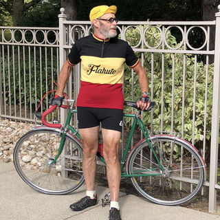 Flahute custom merino cycling jersey