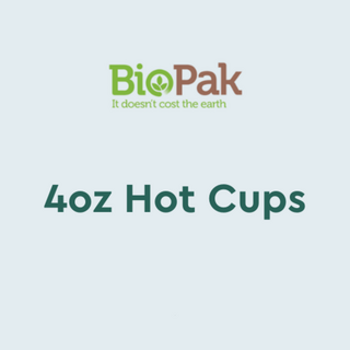 4oz BioPak coffee cups