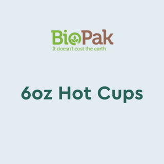 6oz BioPak coffee cups