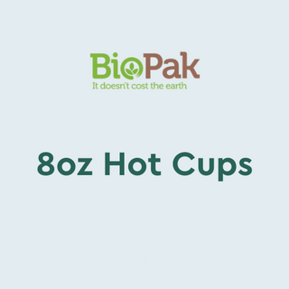 8oz BioPak coffee cups