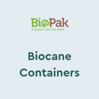 BioPak Biocane sugarcane containers