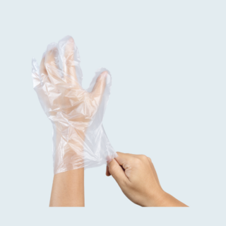 PE Standard Gloves ideal for food preparation and handling