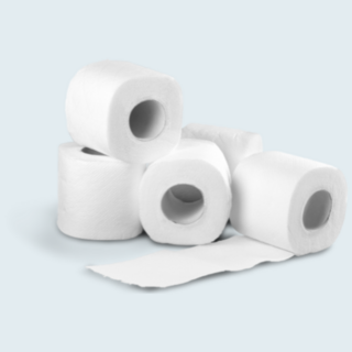 Various types of toilet rolls