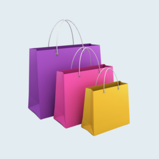 Twisted Handle Coloured Paper Bags