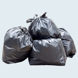 Degradable rubbish bags