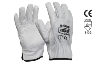 Leather Rigger Glove Premium Cowhide SMALL - Esko The Rigger