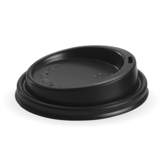 Hot Cup PS Lid Large (To Fit 8, 10 &12oz) 90mm Black - BioPak