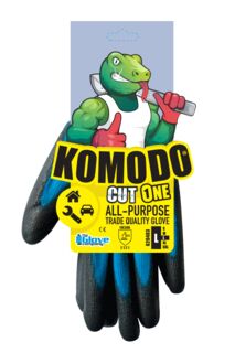 Cut 1 Gloves Individually Tagged X-LARGE - Komodo