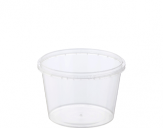 Locksafe' Round Tamper Evident Containers, 600 ml - Castaway