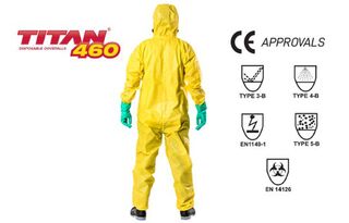 TITAN' '460' Chemical Protection Suit Type 3/4/5 2XL-LARGE - Esko