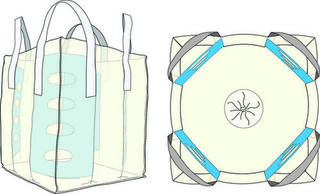 Bulk Bags with Baffles 105x105x60cm