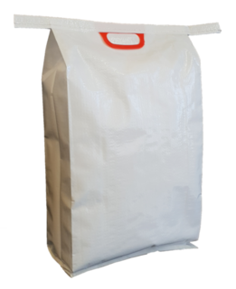 White BOPP Bag + Handle 550x325+110mm