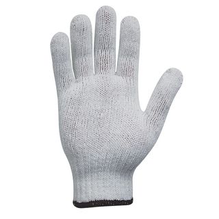 Polycotton Gloves, X-Large, White Pack 12 Pairs - Bastion