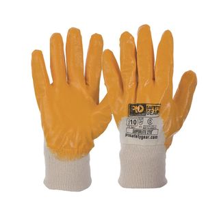 Super-Lite Orange 3/4 Dipped Gloves, Size 10 - Paramount