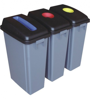 Recycle Bin Set without Wheels - 3 bins