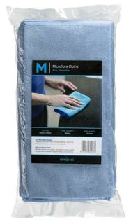 Microfibre Cloths Blue 400x400mm 300gsm Carton 50 - Matthews