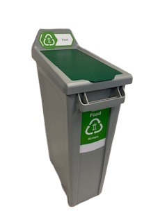 Recycling Bin 87Ltr Rectangle Green / Food - Trust