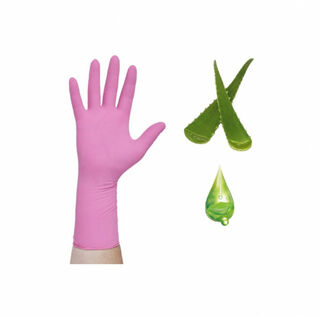 Nitrile Gloves MEDIUM Power free Pink - Medical Choice