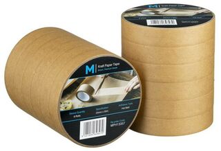 Kraft Paper Packaging Tape - Tan, 24mm x 50m x 125m Carton 72 - Matthews