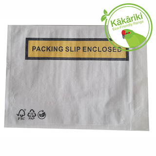 Paper Eco High Adhesion Packing Slip Enclosed Labelopes - Pomona