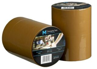 Regular Acrylic Packaging Tape - Brown, 36mm x 100m x 45mu - Matthews