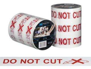 Message Tape Do Not Cut - White/Red, 48mm x 100m x 50mu - Matthews