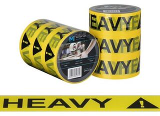 Message Tape Heavy - Yellow/Black, 48mm x 100m x 50mu - Matthews